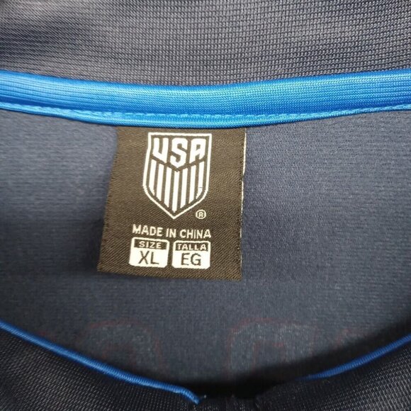 USA Soccer Jacket Mens XL Blue Full Zip Warmup Track‎ Pockets - Picture 4 of 6